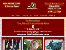 Tablet Screenshot of mammothrock.com
